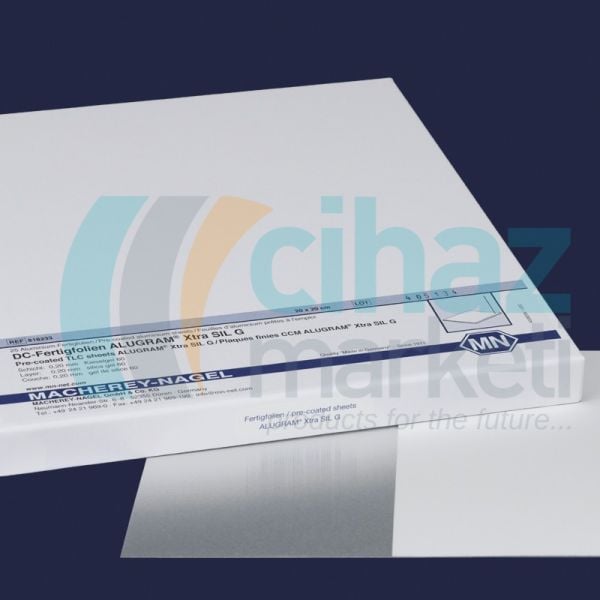 ISOLAB 108.01.015 TLC plaka - 20x20 cm - ALUGRAM ''Xtra'' tabaka - SIL G / UV 254