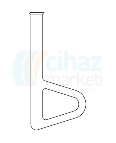 Çalışkan Cam Teknik LG024.13.3020 Erime Noktası Tayin Tüpü (Asit Tabancası, Thiele Tipi) 30mm Dış Çapı, 20mm Boy