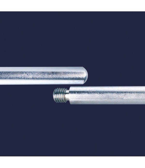 ISOLAB 049.06.005 stand borusu - galvanize çelik - uzunluk 750 mm