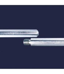 ISOLAB 049.06.005 stand borusu - galvanize çelik - uzunluk 750 mm
