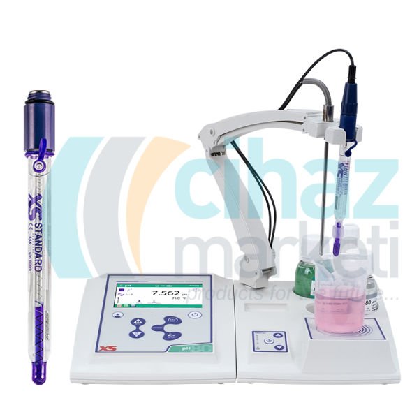 XS Instruments PH 80 PRO STIRRER Manyetik Karıştırıcılı Elektrod Standlı Masaüstü pH Metre + XS Standard pH Elektrotu