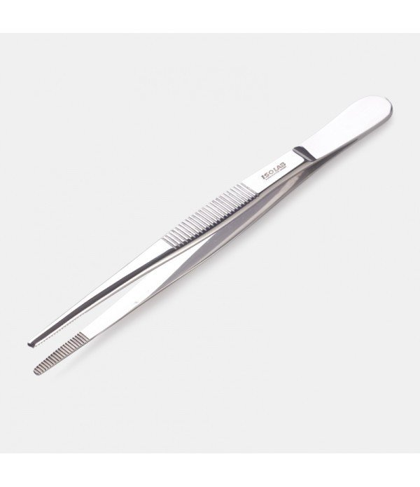 ISOLAB 048.01.130 pens - paslanmaz çelik - genel amaçlı - düz - yuvarlak uçlu - 130 mm