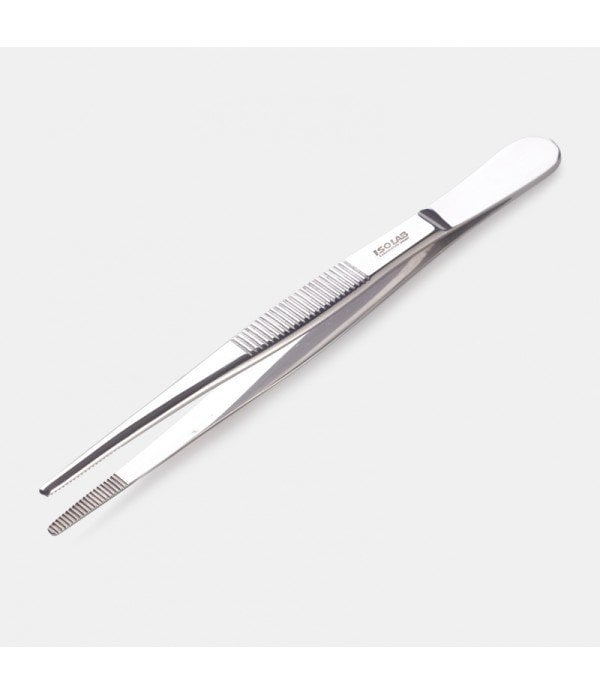 ISOLAB 048.01.145 pens - paslanmaz çelik - genel amaçlı - düz - yuvarlak uçlu - 145 mm