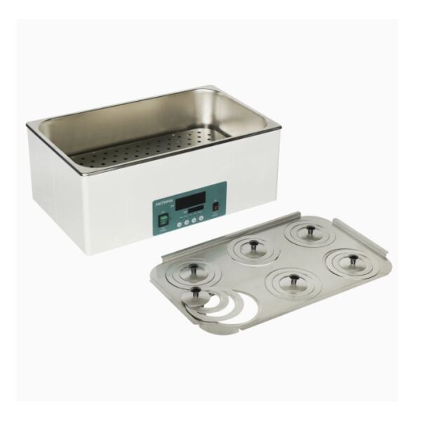 Faithful DK-2000-IIIL Termostatik Su Banyosu – Altılı – 22.5 L, Dijital, Yuvarlak Kapaklı, Elektrikli Tahliye