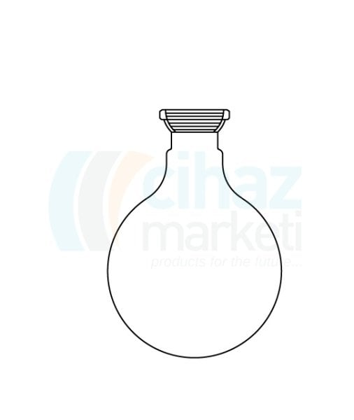 Çalışkan Cam Teknik LG006.10.0050  Balon, Küresel şilifli (Evaporatör toplama balonu) 50 ml Hacim, KS: 35/20