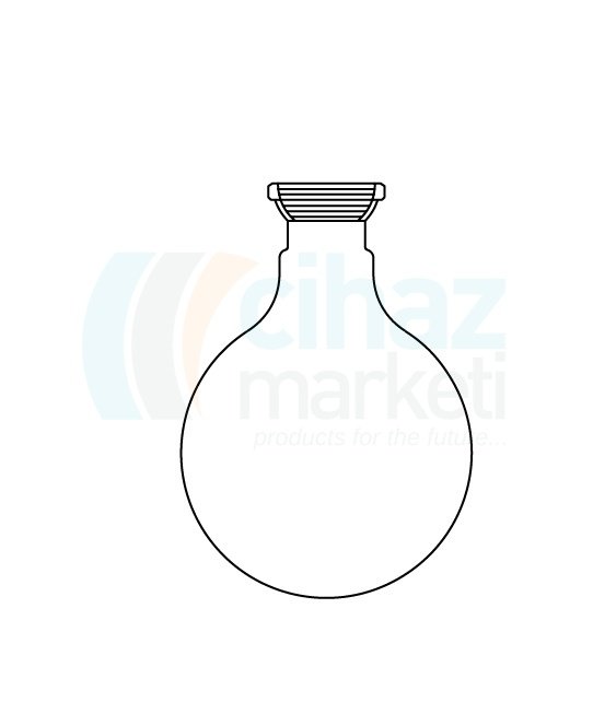 Çalışkan Cam Teknik LG006.10.0250  Balon, Küresel şilifli (Evaporatör toplama balonu) 250 ml Hacim, KS: 35/20