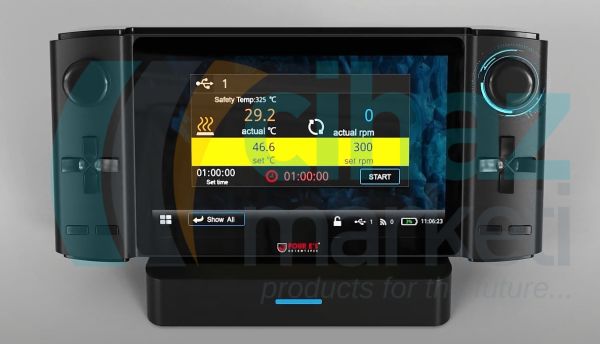 Four E's MS321 Hub Kontrollü Çoklu Isıtıcılı Manyetik Karıştırıcı 310 °C, 20L, 6lı SET (6 Adet Karıştırıcı, 6 Adet Sensör, Kontrol Paneli ve Şarj Aparatı)