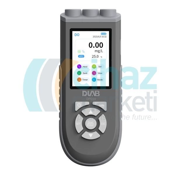 DLAB DPD10 Taşınabilir Multiparametre Ölçer, pH, ORP, Polarografik Tip, DO ve Sıcaklık Ölçer D201T-H pH Probu ve DDO01-2M-H Polarografik DO Probu ile