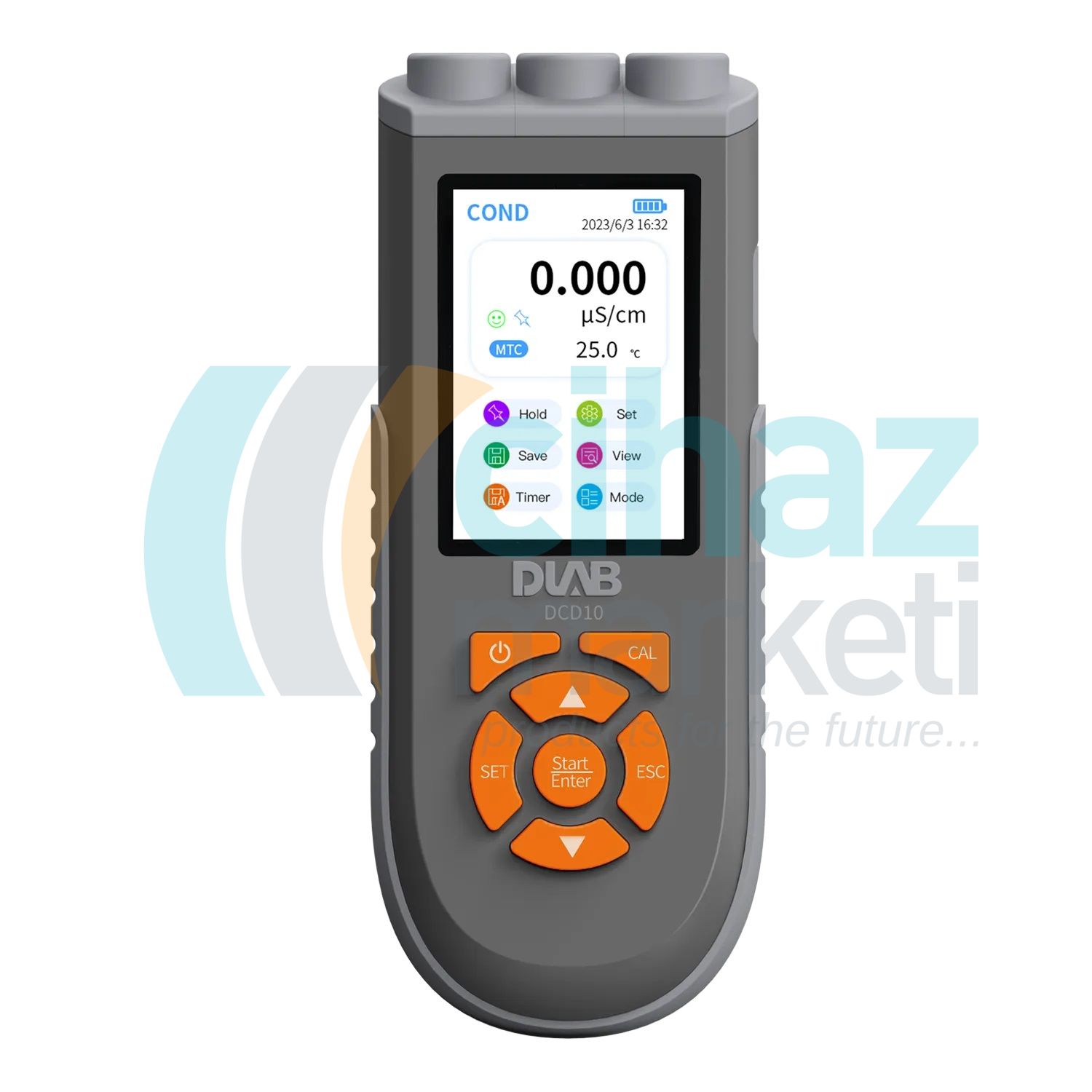 DLAB DCD10 Taşınabilir Multiparametre Ölçer, İletkenlik, TDS, Tuzluluk, Direnç, Polarografik Tip DO ve Sıcaklık Ölçer, DCON201T İletkenlik Probu ve DDO01-2M-H Polarografik DO Probu ile