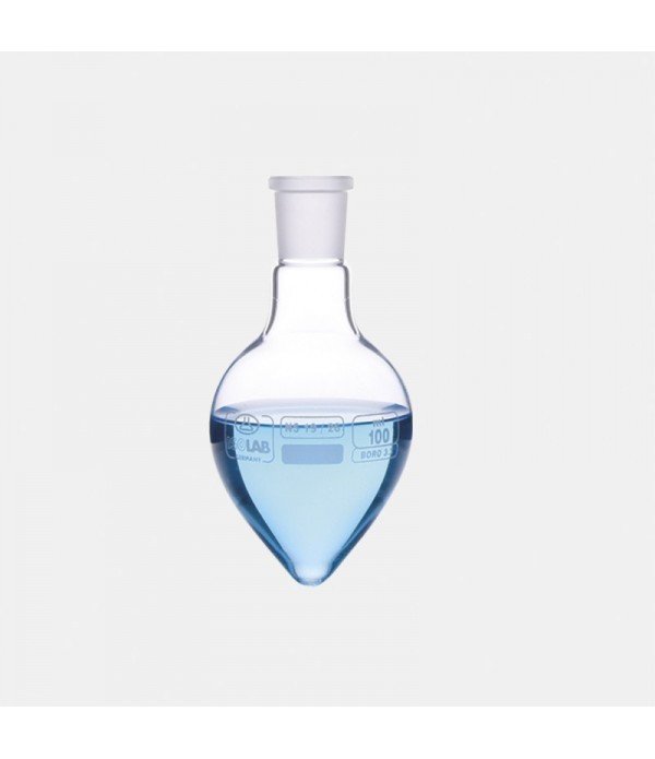ISOLAB 030.52.250 balon - kalp tipi - şilifli - merkez boyun : NS 29/32 - 250 ml