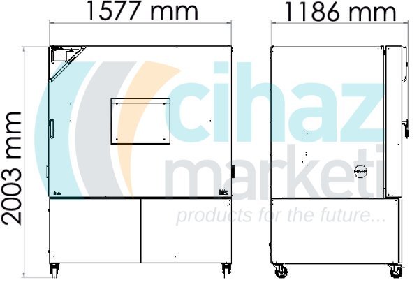 Binder MKF 720 Dinamik İklim Kabini 734 Litre