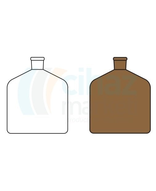 Çalışkan Cam Teknik LG025.16.2000  Büret şişesi, Amber 2000 ml Hacim