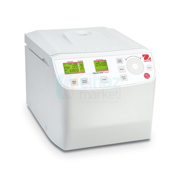 OHAUS FC5707-K Santrifüj, 200-6800 rpm, RCF 4445g, 8x15 ml Açılı Rotor Dahil