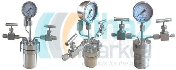 TOPTION TOPT-HT250 Hidrotermal Sentez Reaktörü, Paslanmaz Çelik , 250 ML PTFE insert , 220 C , Max 30 Bar