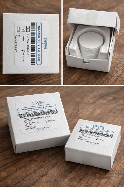 GVS Cam Elyaf Filtre (47 mm, 1.2 µm, 100 Adet/Paket)