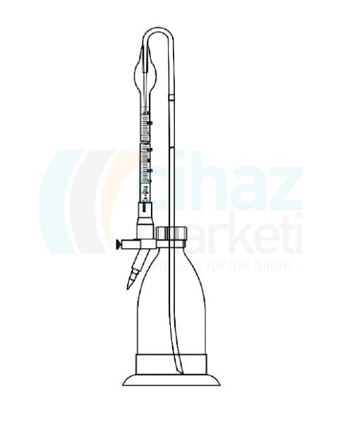 Çalışkan Cam Teknik LG025.51.0010 Büret, Dr Schilling 10 ml Hacim