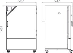 Binder KBF-LQC 240 ICH-Aydınlatmalı ve Aydınlatma Kontrollü İklimlendirme Kabini 247 Litre
