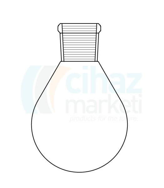 Çalışkan Cam Teknik LG006.14.0500 Balon, Armudi 500 ml Hacim, NS: 29/32