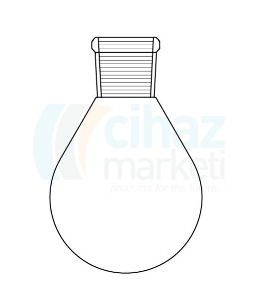 Çalışkan Cam Teknik LG006.14.0500 Balon, Armudi 500 ml Hacim, NS: 29/32