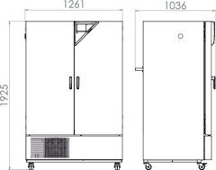 Binder KBF P 720 ICH-Aydınlatmalı İklimlendirme Kabini 700 Litre