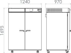 Binder M 720 Ayarlanabilir Fan Hızlı ve Zaman Segmentli Programlamalı Etüv 720 Litre