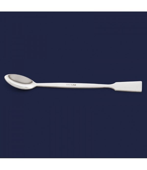 ISOLAB 047.01.120 spatül - paslanmaz çelik - makro kaşaklı - 120 mm