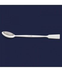 ISOLAB 047.01.120 spatül - paslanmaz çelik - makro kaşaklı - 120 mm