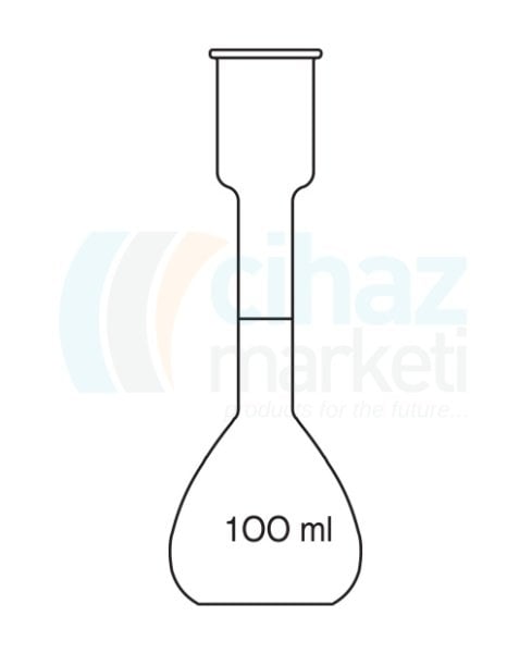 Çalışkan Cam Teknik LG025.25.0100 Kohl Rausch Balonu 100 ml Hacim