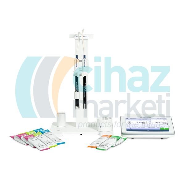 Mettler Toledo SevenDirect SD23 Kit Masa Tipi pH/İletkenlik/TDS/Tuz. Ölçer Inlab Expert Pro-ISM pH ve InLab 731-ISM İletkenlik Elektrotları Dahil