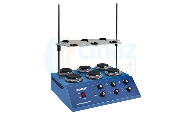 Wiggens WH-106 Soxhlet 6-Plate Isıtıcı Hot Plate (Sıcak Plaka) 425°C