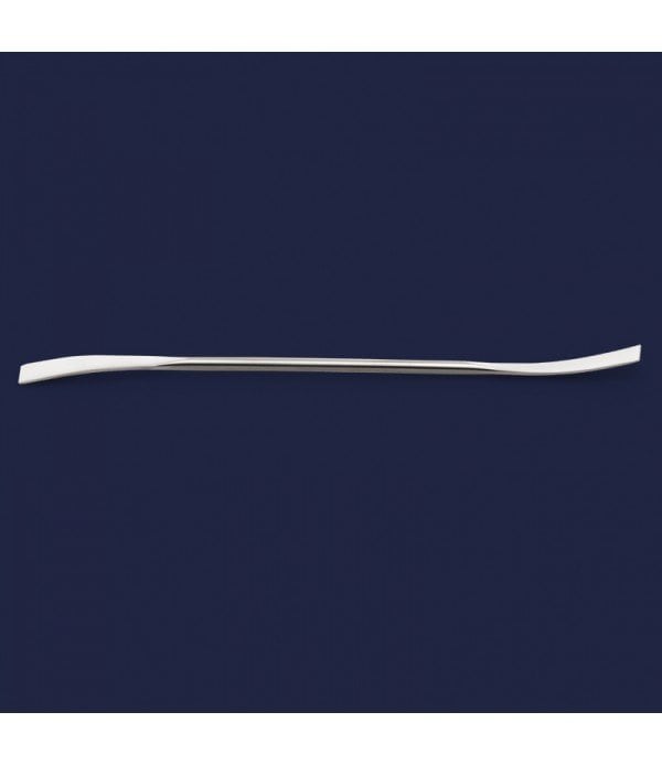 ISOLAB 047.03.180 spatül - paslanmaz çelik - eğimli - 180 mm