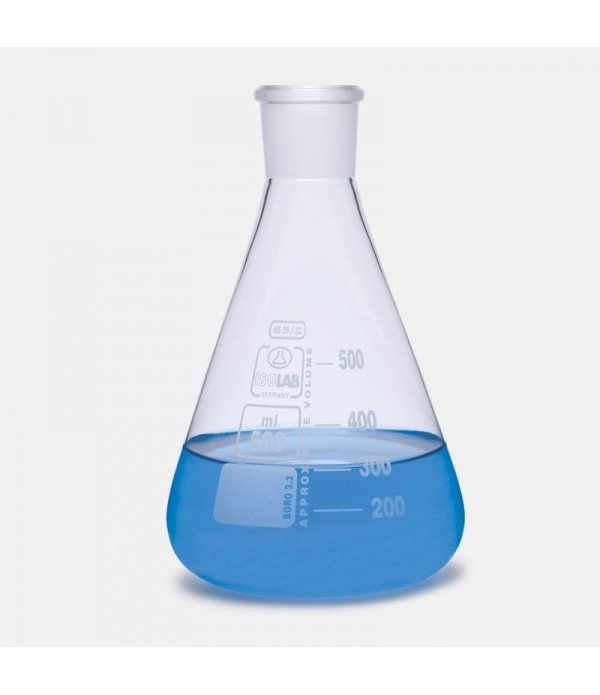 ISOLAB 028.01.502 erlen - cam - şilifli - 500 ml - NS29/32
