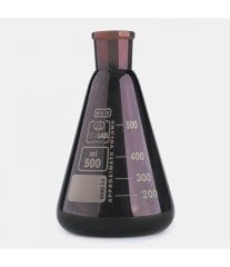 ISOLAB 028.11.053 erlen - cam - şilifli - amber - 50 ml - NS29/32