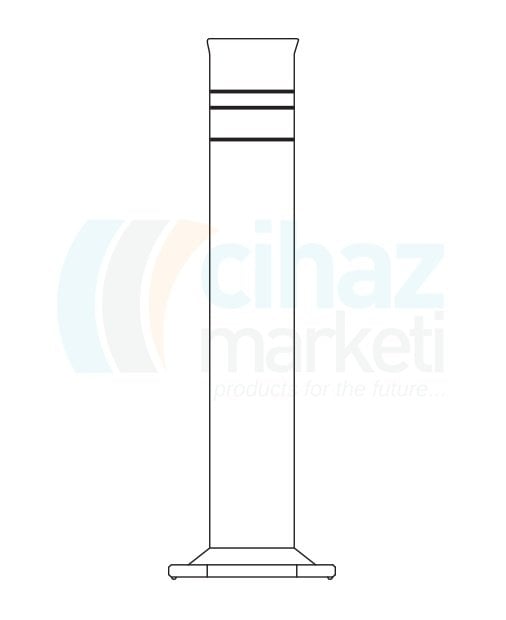 Çalışkan Cam Teknik LG025.28.1205 Mezür, Bouyoucos (Bünye), Toprak mezürü 1205 ml Hacim, 1000/1130/1205 Taksimat