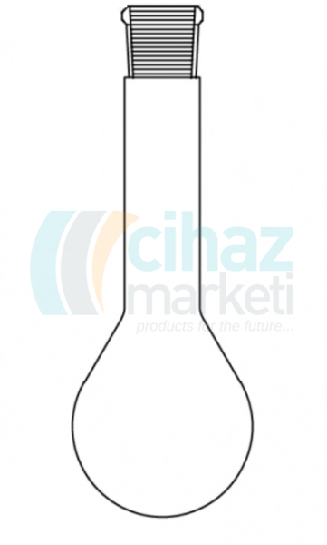 Çalışkan Cam Teknik LG006.15.0100  Kjeldahl balonu, Şilifli 100  ml Hacim, NS: 19/26