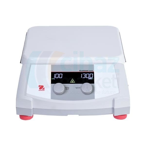 OHAUS e-G51HS10C Isıtıcılı Manyetik Karıştırıcı, 60-1600 rpm, Oda Sıc-500°C, 18l, 25.4x25.4cm, Seramik, Dijital