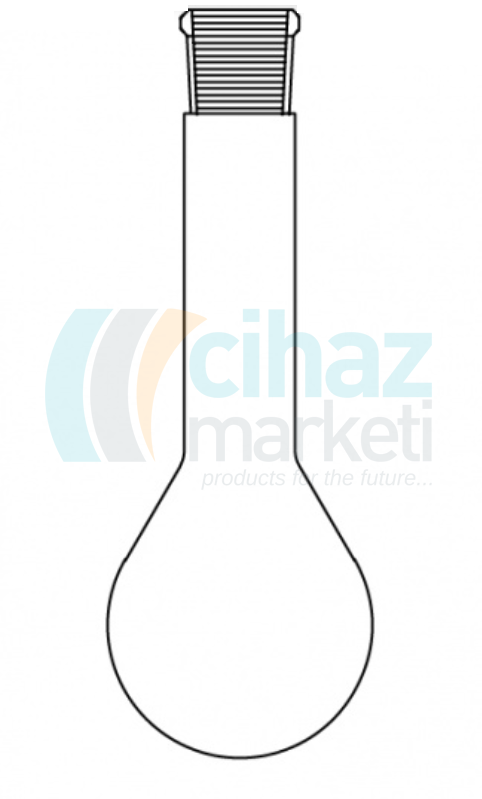 Çalışkan Cam Teknik LG006.15.0750  Kjeldahl balonu, Şilifli 750 ml Hacim, NS: 29/32