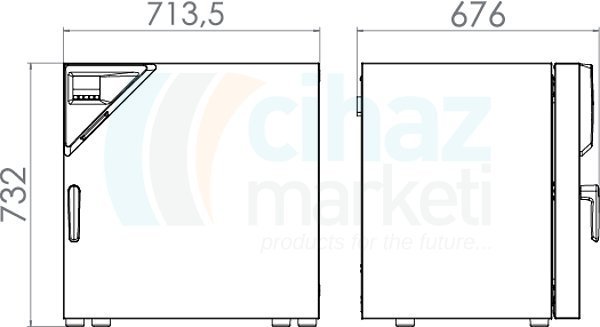 Binder BF 115 Fanlı İnkübatör 114 Litre