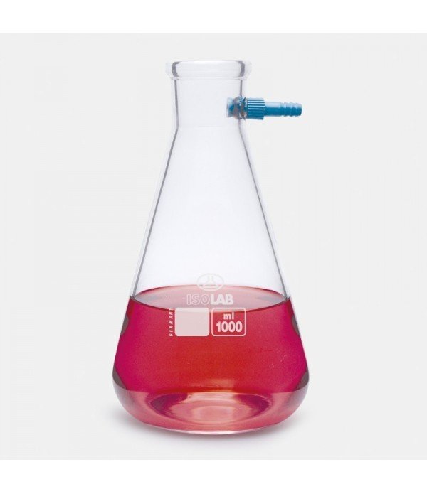 ISOLAB 040.02.500 erlen - nuçe - cam - P.P su giriş borulu - 500 ml