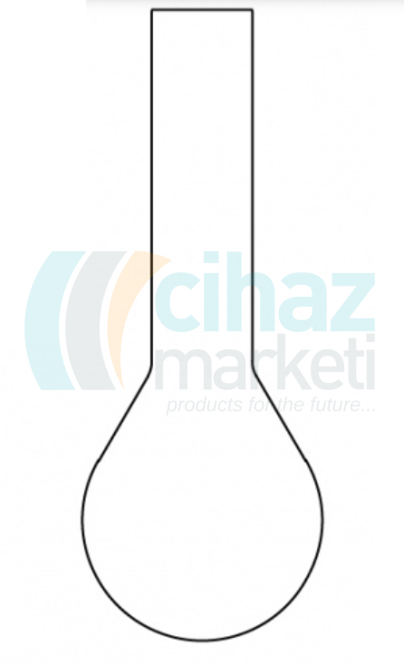 Çalışkan Cam Teknik LG006.16.1000  Kjeldahl balonu, Şilifsiz 1000 ml Hacim