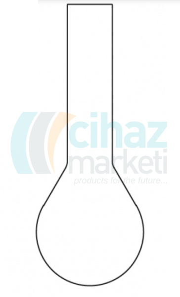 Çalışkan Cam Teknik LG006.18.0150  Engler distilasyon balonu, Şilifsiz 150 ml Hacim