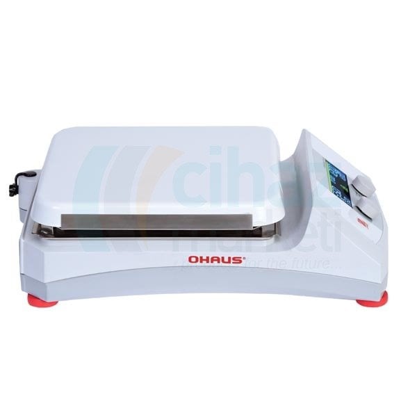 OHAUS e-G71HS10C Isıtıcılı Manyetik Karıştırıcı, 60-1600 rpm, Oda Sıc-500°C, 18L, 25.4x25.4cm, Seramik, Dijital