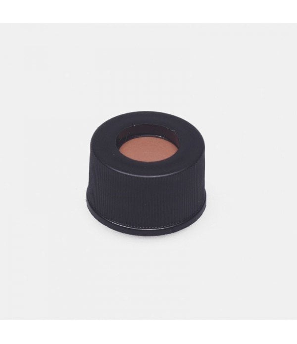 ISOLAB 096.00.001 kapak + septa - N8 - silikon/PTFE - yarıksız