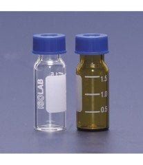 ISOLAB 095.01.002 vial - vida kapak - N9 - 1,5 ml - 11,6 x 32 mm - amber