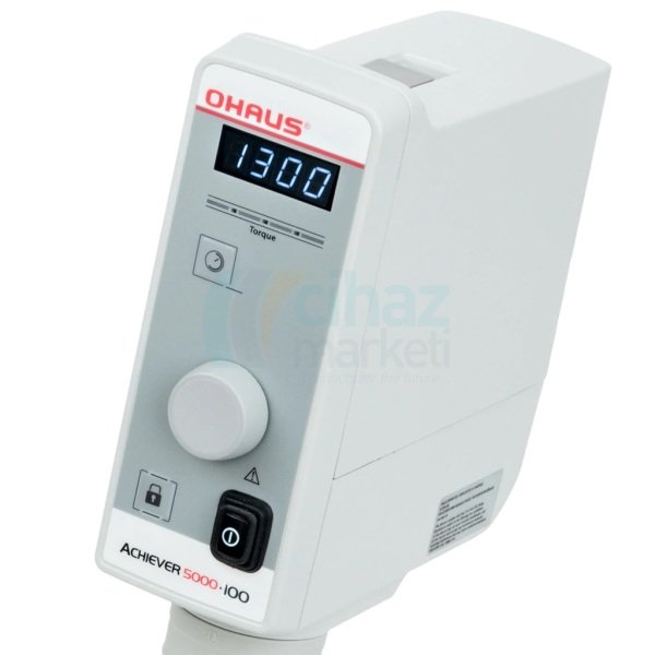 OHAUS e-A51ST100 Mekanik Karıştırıcı, 100 Litre Kapasite, 30-1300 rpm Hız, 100 Ncm Tork, Tek Cihaz