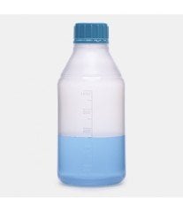 ISOLAB 061.16.901 şişe - ISO - vida kapaklı - orta boyun - P.P - şeffaf - 1000ml - steril