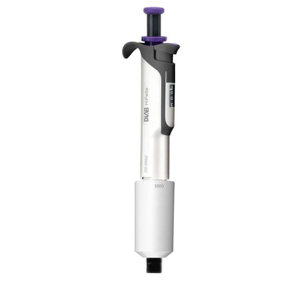DLAB HiPette Renkli, Tek Kanallı ‘Ayarlanabilir Hacimli’ Tam Otoklavlanabilir Mekanik Pipet 500-5000µl