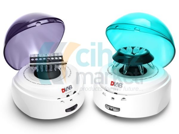 DLAB D1008 Mavi Kapaklı Mikro Santrifüj 0.2 / 0.5 /1.5 / 2.0 mL X 8 / 7000 rpm