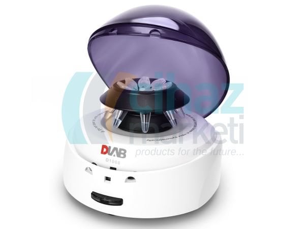 DLAB D1008 Mavi Kapaklı Mikro Santrifüj 0.2 / 0.5 /1.5 / 2.0 mL X 8 / 7000 rpm