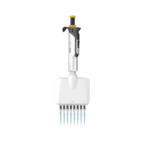 DLAB HiPette 8 Kanallı Otoklavlanabilir Ayarlanabilir Renkli Manuel Pipet 10-100μl